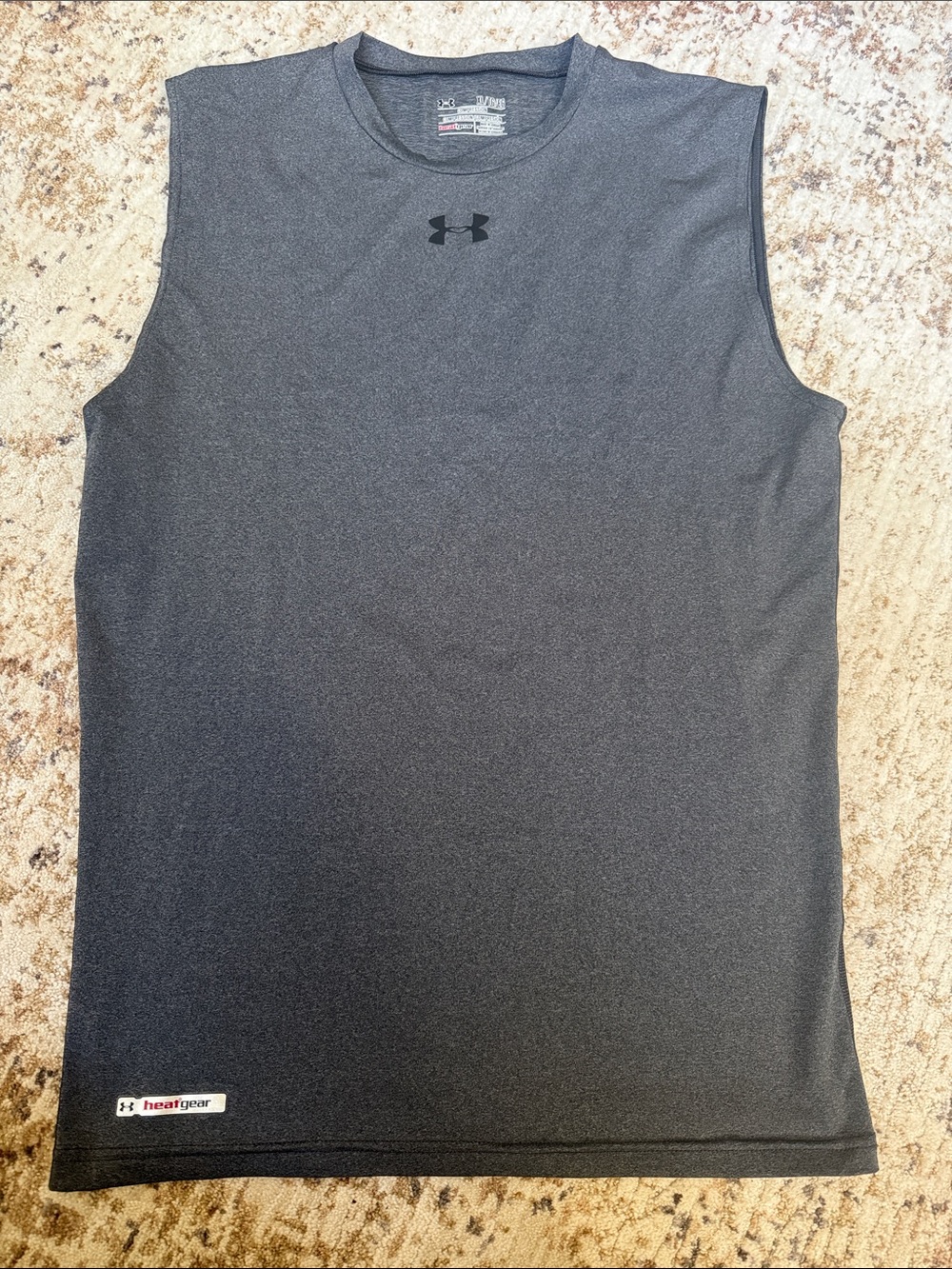 Under Armour Men’s Sleeveless HeatGear Tank - Charcoal/Black